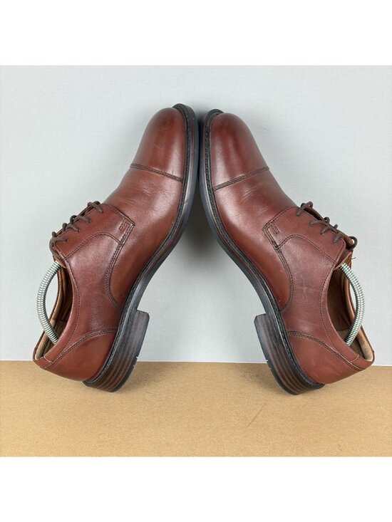 Johnston & Murphy Tabor Cap Toe Leather Derby Shoes Mens 10.5 Brown Lace Up main image 8